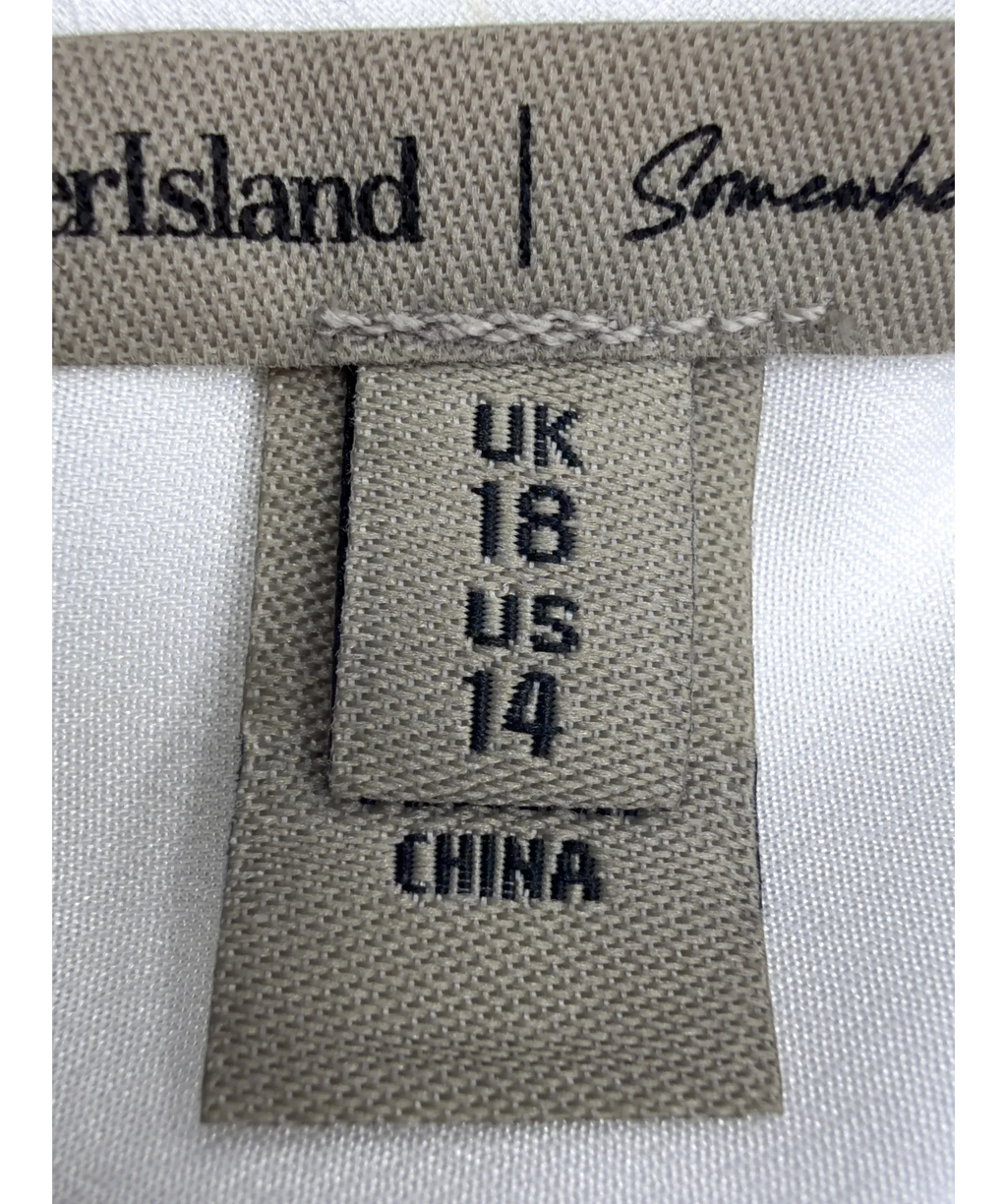 River Island White Colour, size UK 18 — care label