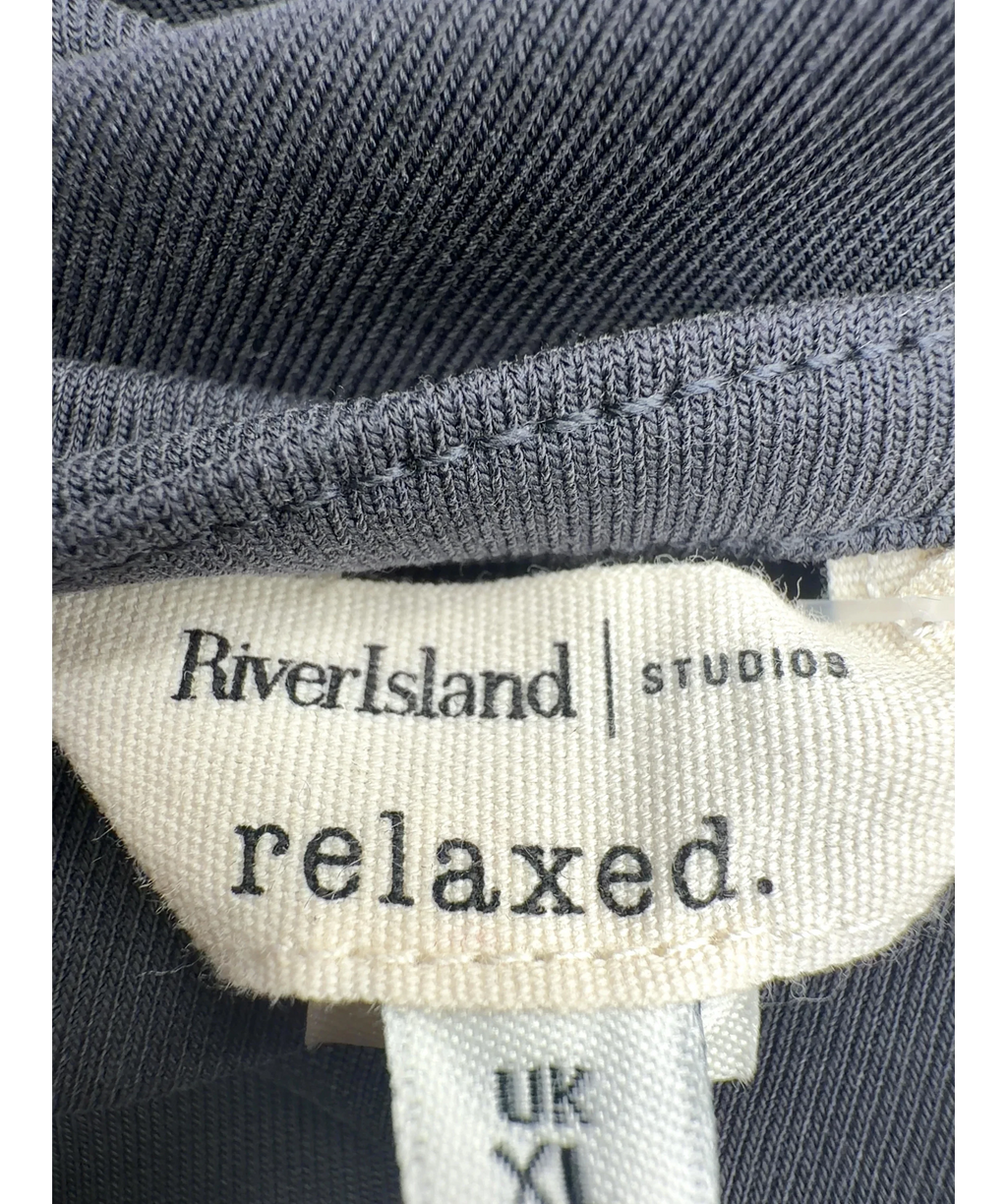River Island Grey Soft Touch Tank Top, size UK XL — detail