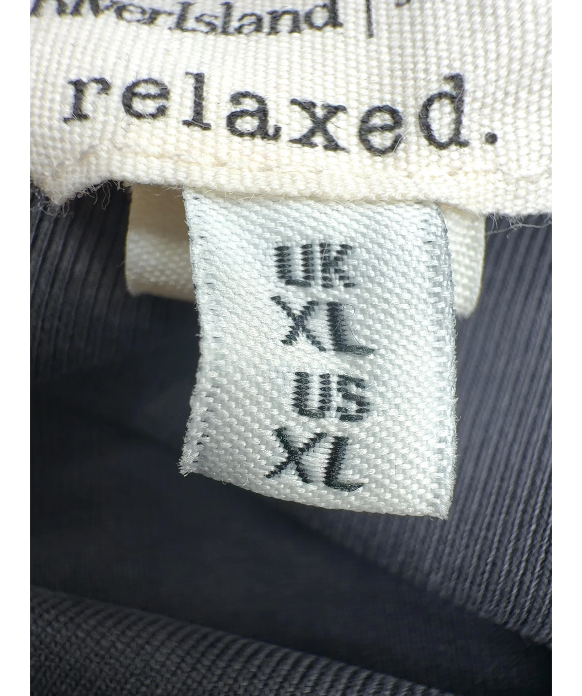 River Island Grey Soft Touch Tank Top, size UK XL — care label