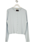 River Island Blue Blue Soft Touch Long Sleeve Top, size UK XL — front