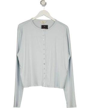 River Island Blue Soft Touch Long Sleeve Top UK XL