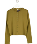 River Island khaki Long Sleeve Soft Touch Top / Button-Through Cardigan, size UK XL — front