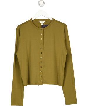 River Island Long Sleeve Soft Touch Top Cardigan Green UK XL