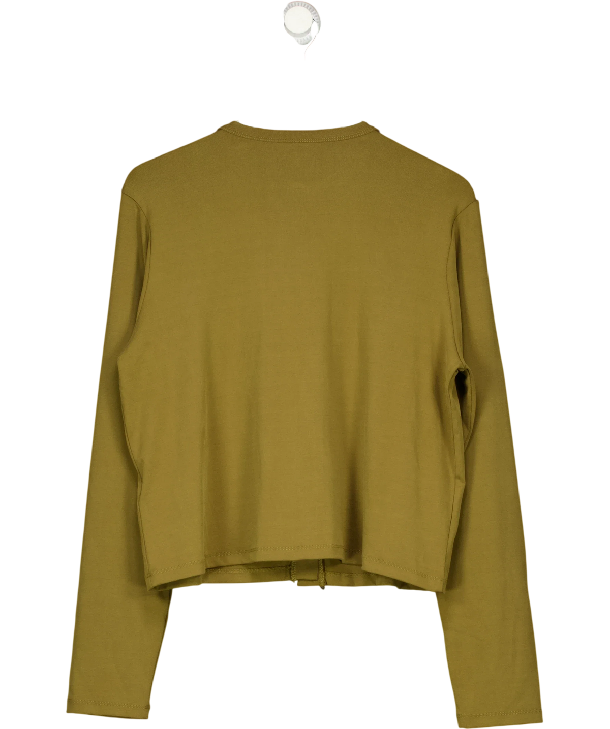 River Island khaki Long Sleeve Soft Touch Top / Button-Through Cardigan, size UK XL — back