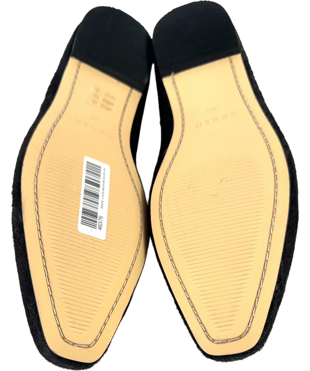 Boden Brown Calf Hair Square Toe Flats, size UK 7 EU 40 👠 — view 8
