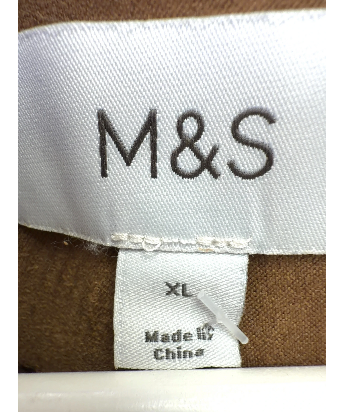 M&S tan Colour, size UK XL — care label