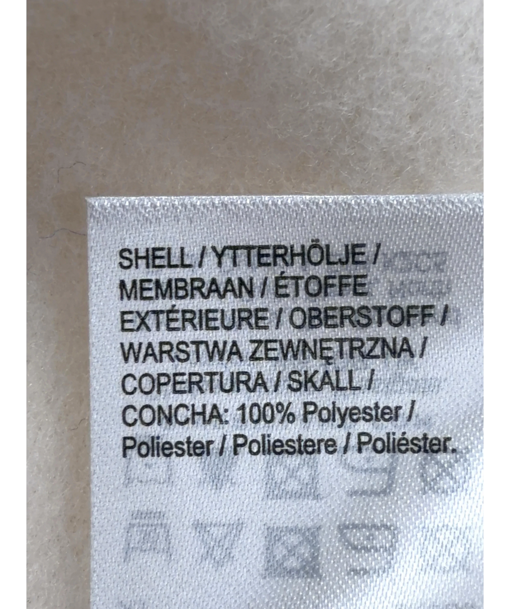 River Island Cream Cream Faux Leather Trim Scarf Cape, size UK M/L — label