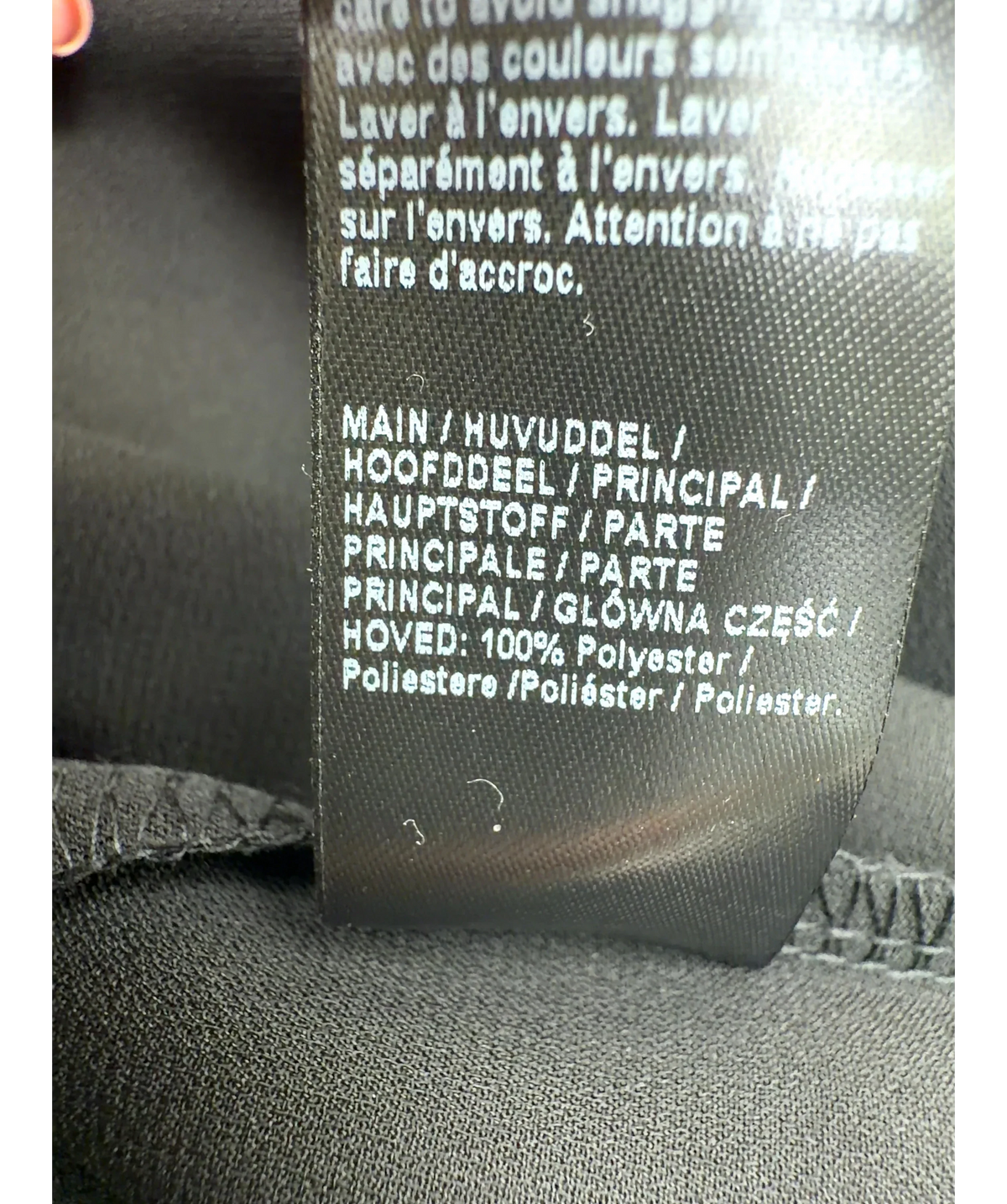 River Island Black Black High Low Cape — label
