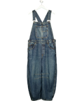 We The Free Blue Good Luck Barrel Overalls / Dungarees, size UK XL — front