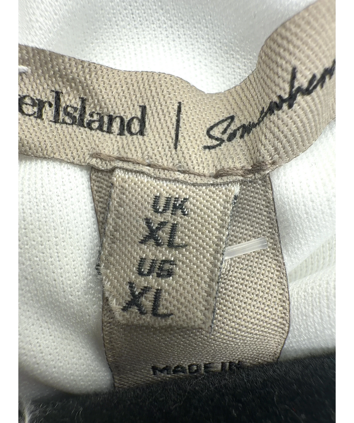 River Island Black Colour, size UK XL — care label
