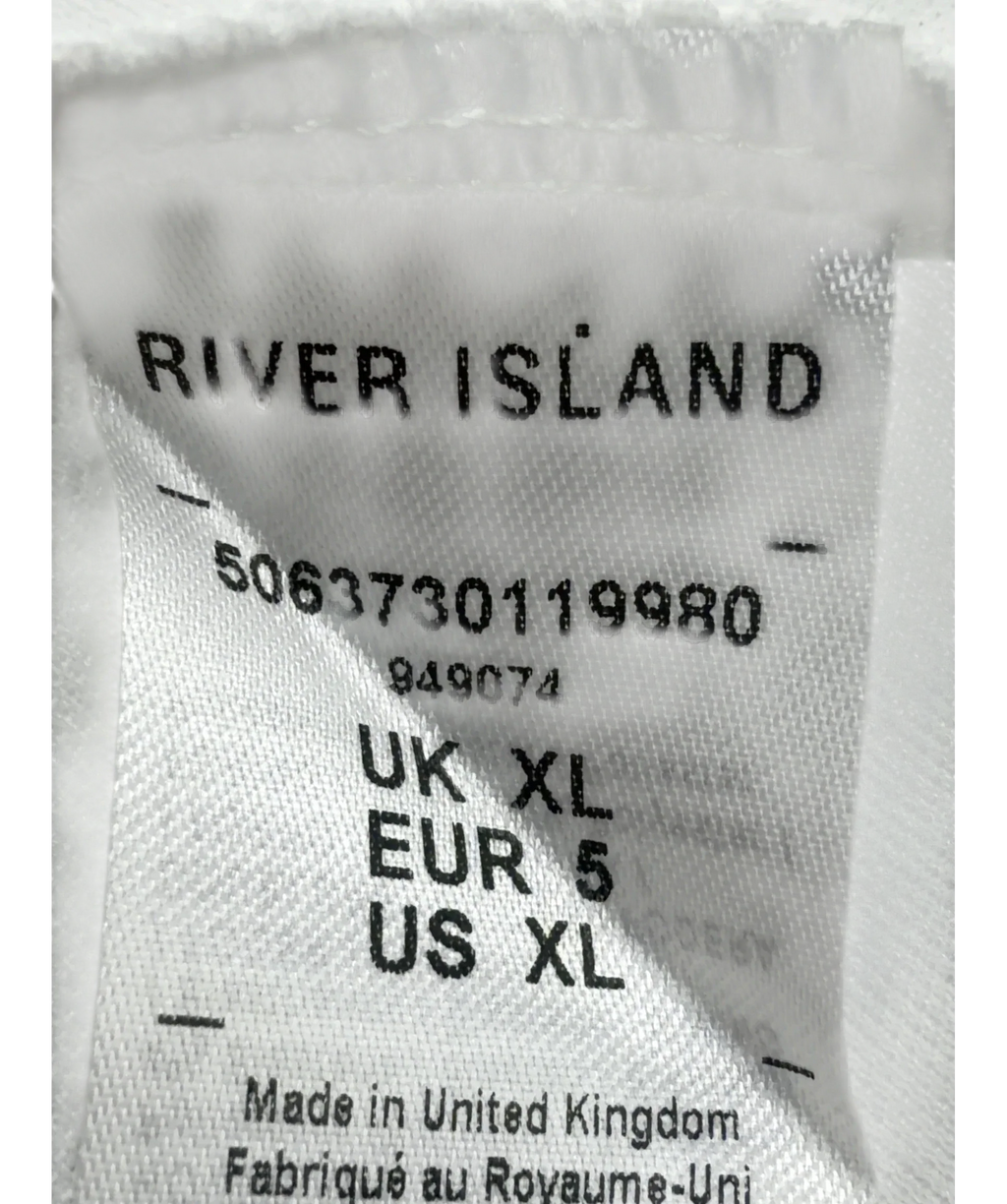 River Island Black Colour, size UK XL — fabric detail