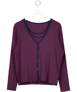 Uniqlo Navy Blue / Red  Ribbed V Neck Cardigan & Vest twinset UK XXL
