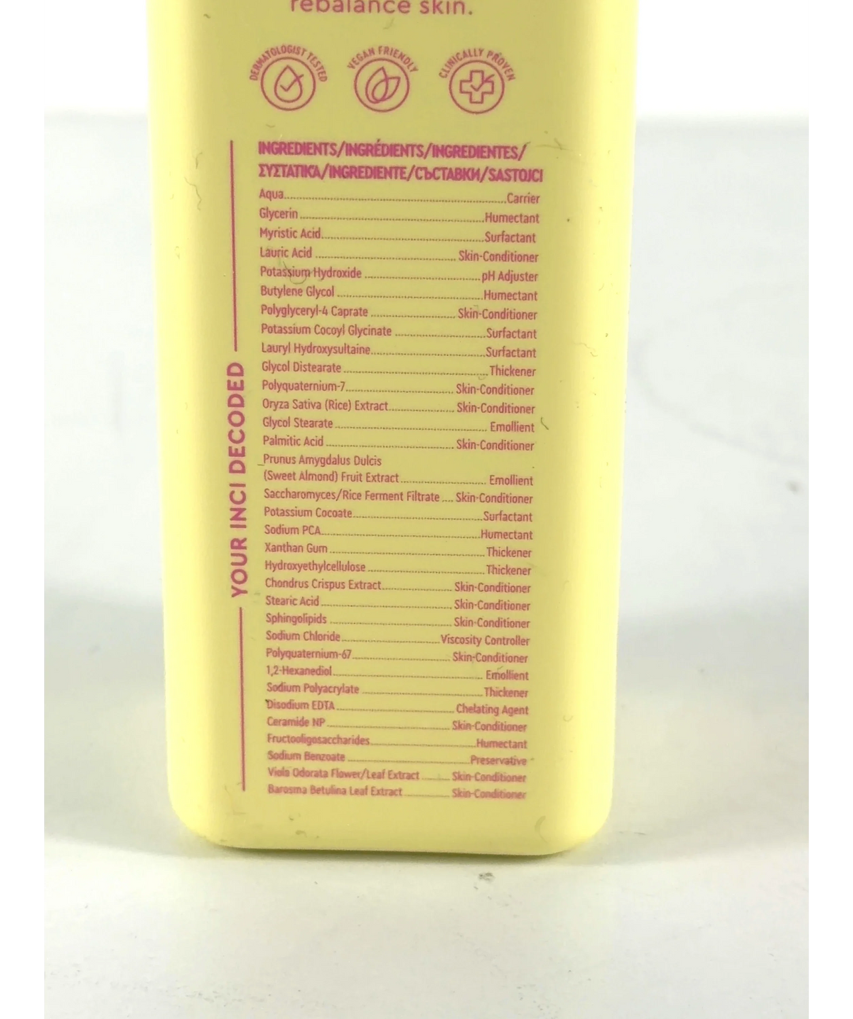 BYOMA Foaming Rice Deep Cleanser, size 175ml — fabric detail