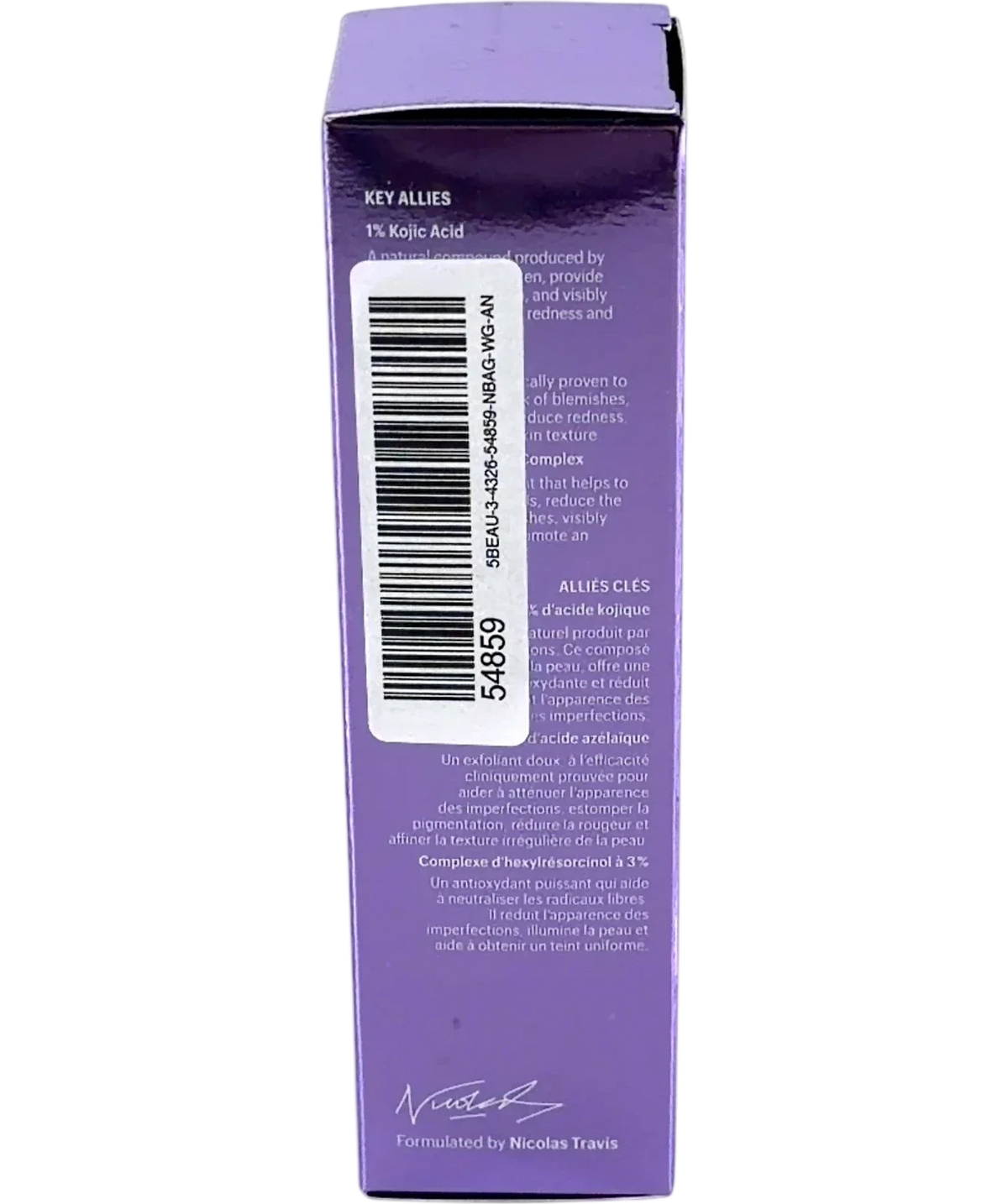Allies of Skin Azelaic & Kojic Advanced Clarifying Serum, size 30ml — back