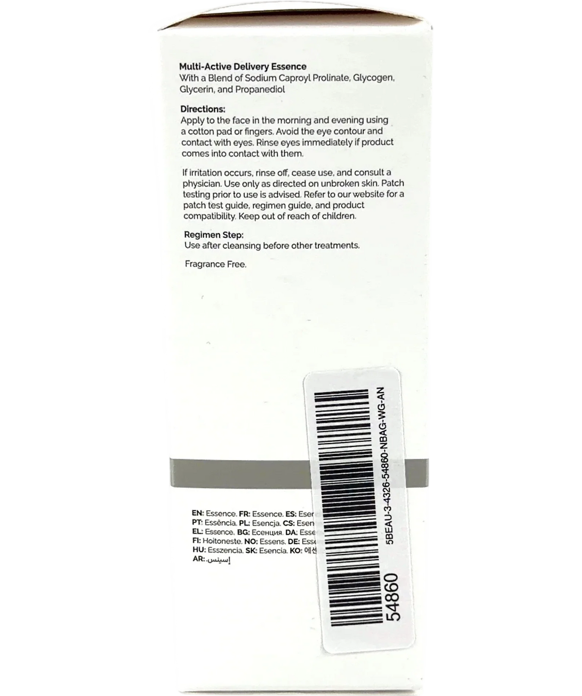 The Ordinary Multi-Active Delivery Essence, size 100ml — back
