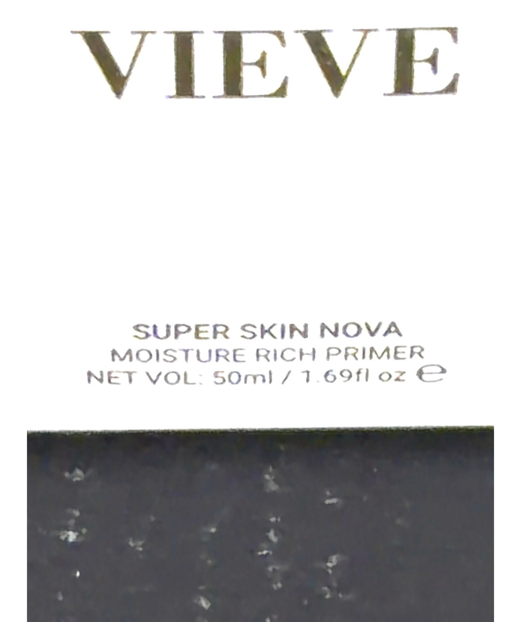 Vieve Super Skin Nova Moisture Rich Primer, size 50ml — care label