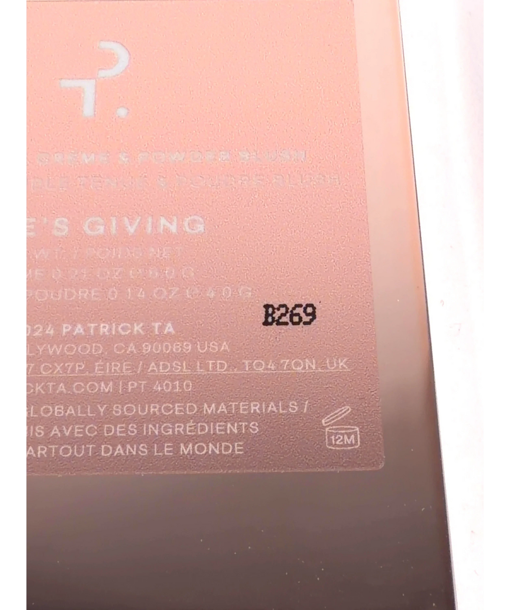 Patrick TA SHE'S GIVING Major Headlines Blush Duo, size 6.0g — detail