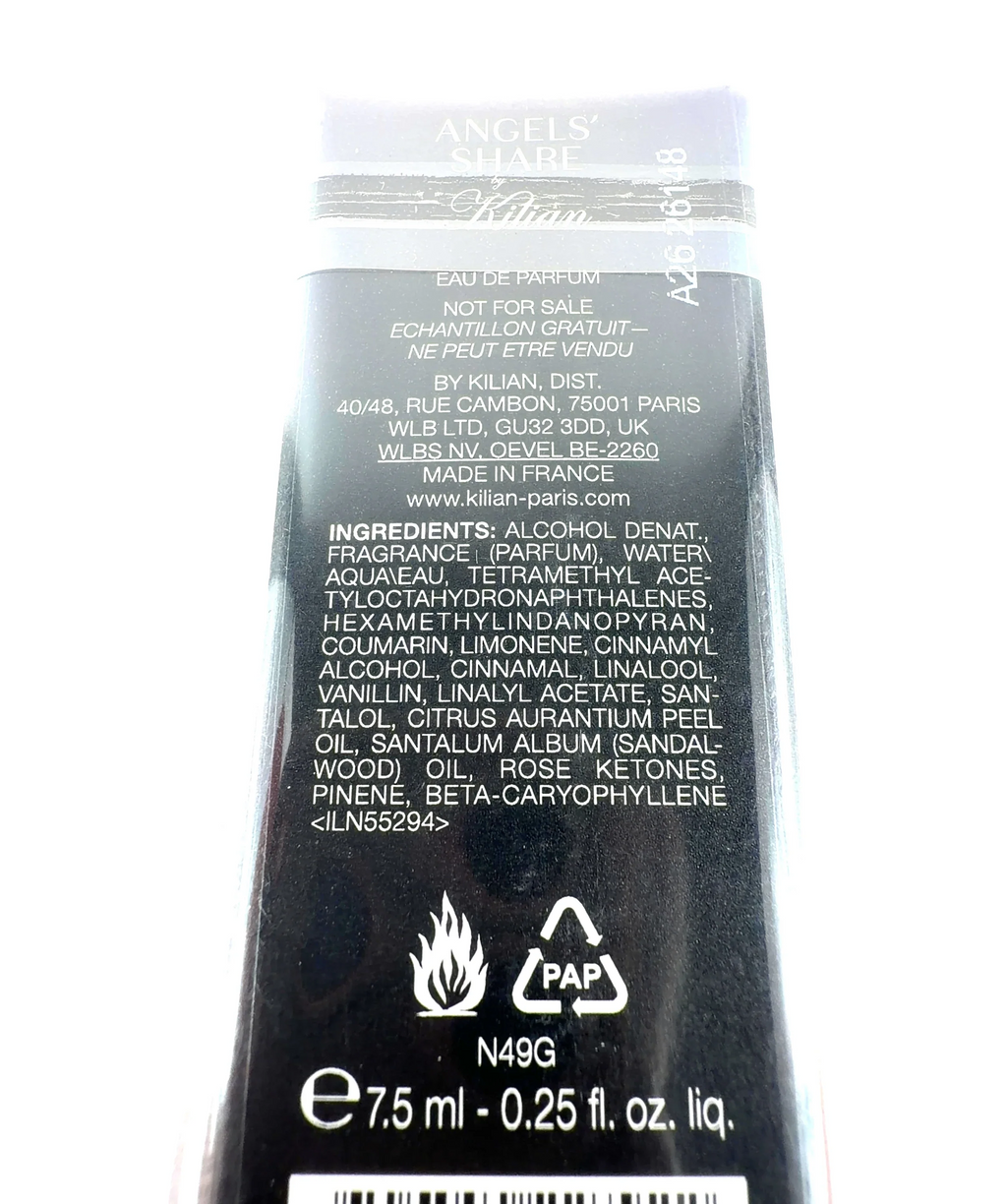 Kilian ANGELS' SHARE, size 7.5ml — fabric detail