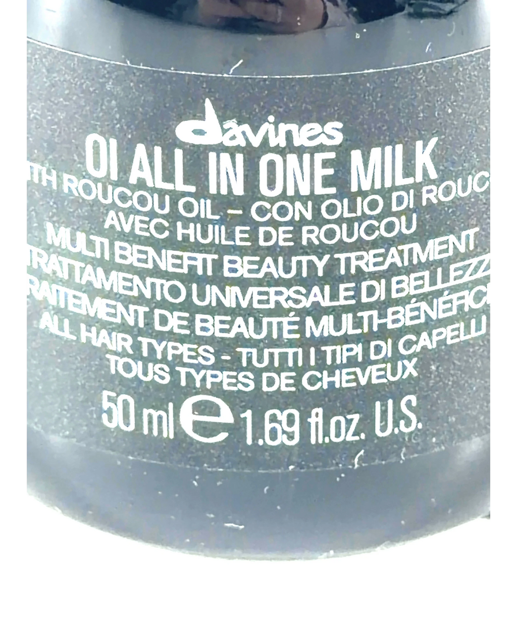 Davines OI All In One Milk, size 50ml — label