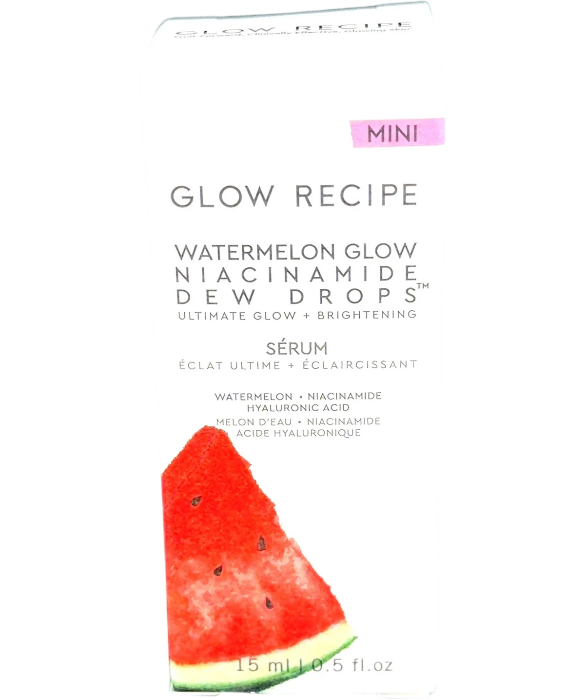 glow recipe Watermelon Glow Niacinamide Dew Drops, size 15ml — front