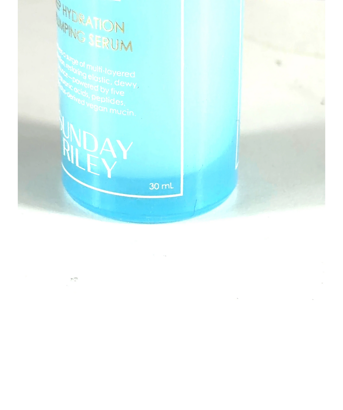 Sunday Riley Tidal Deep Hydration + Plumping Serum, size 30ml — care label