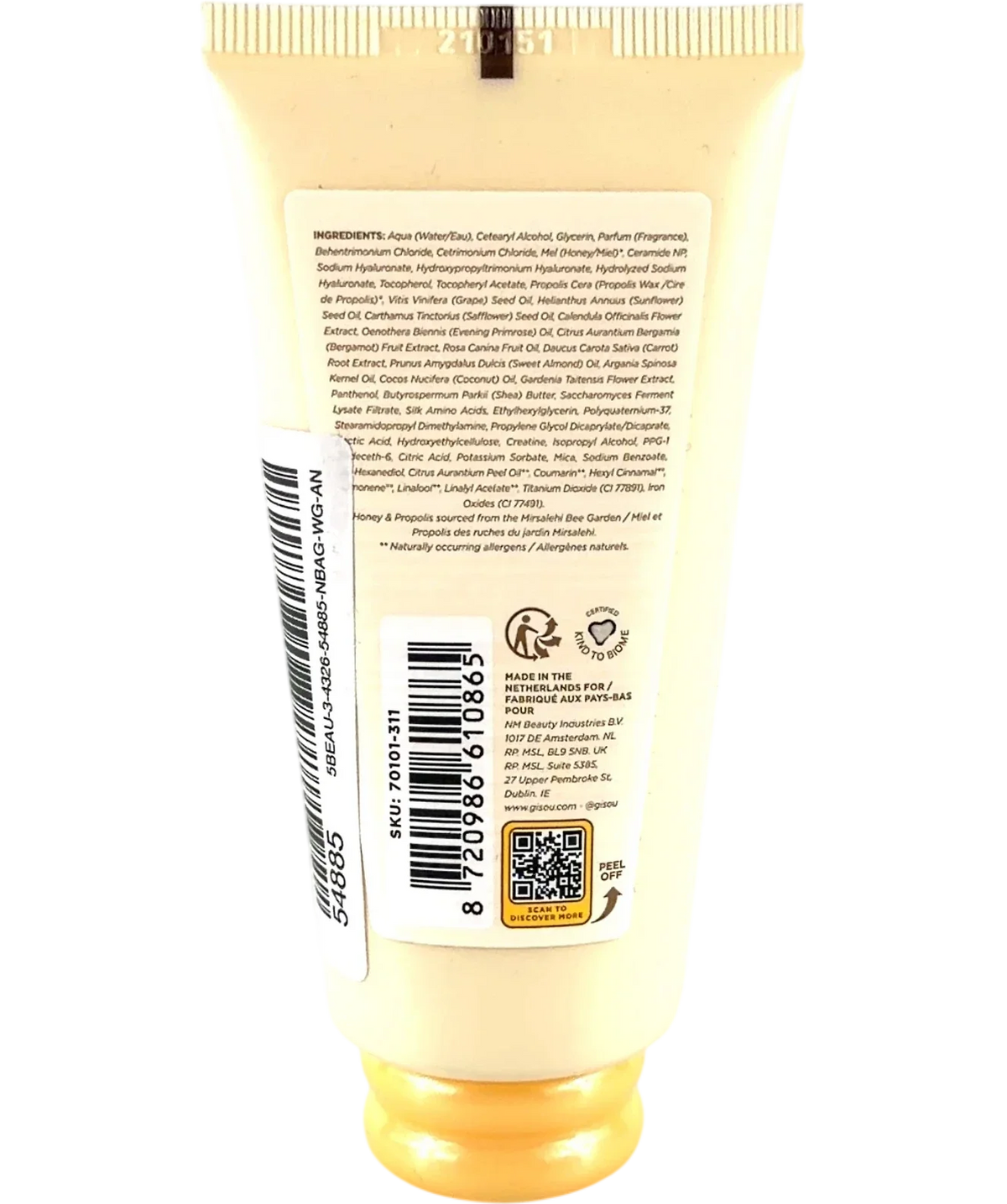 GISOU HONEY GLOSS CERAMIDE THERAPY, size 50ml — back