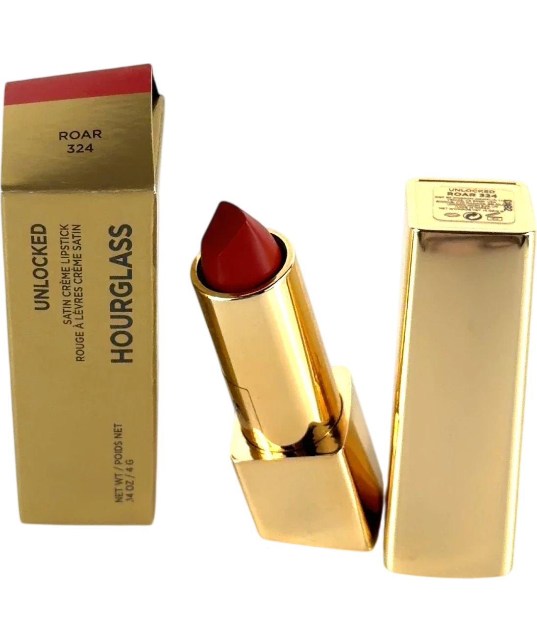 Hourglass Roar 324 Unlocked Satin Crème Lipstick, size 4g — front