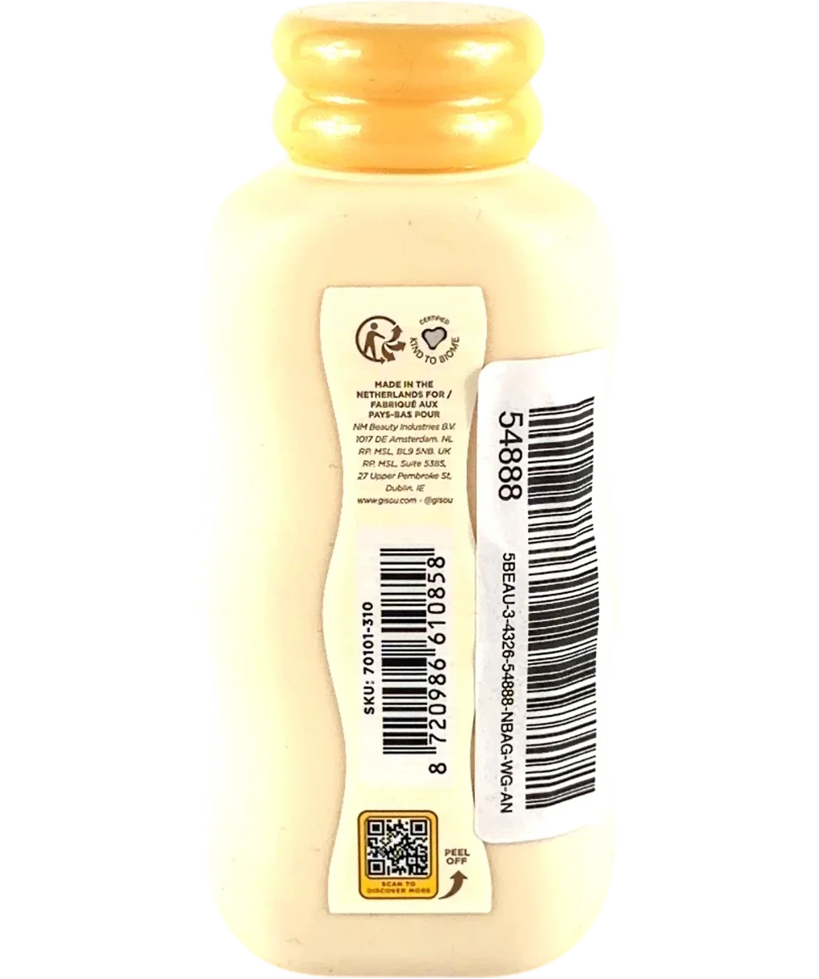GISOU HONEY GLOSS CERAMIDE THERAPY HYDRATING SHAMPOO, size 75ml — back