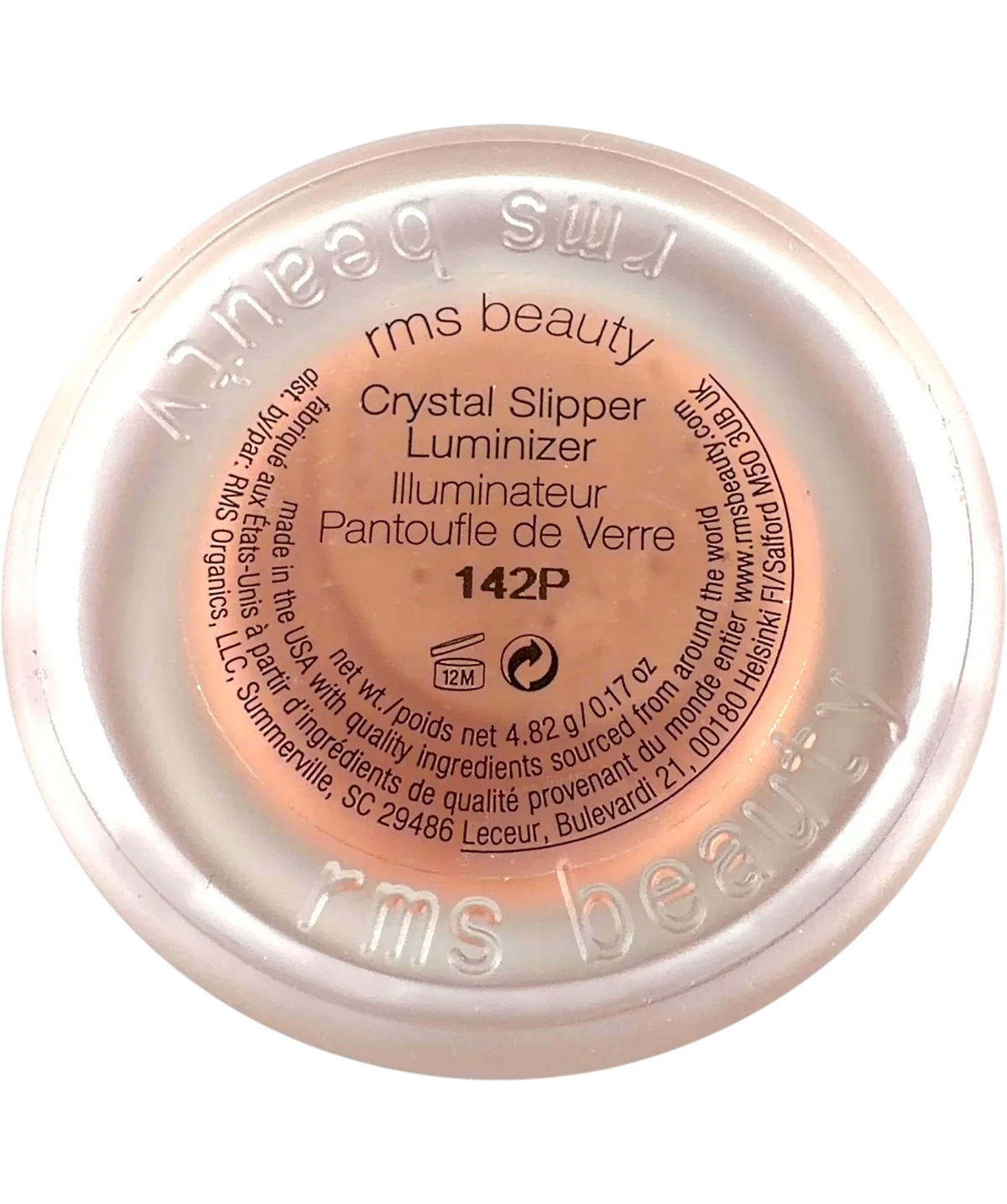 rms Crystal Slipper Crystal Slipper Luminizer, size 4.82g — back