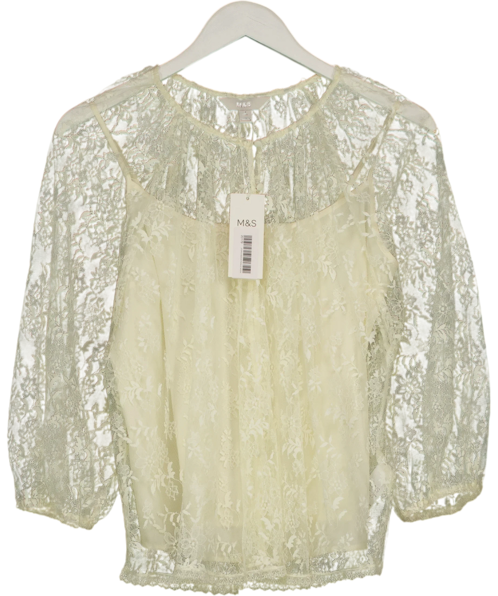 M&S Cream Colour, size UK 8 — front