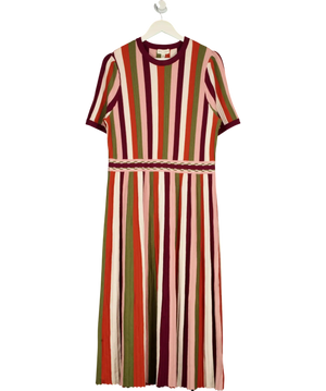 Love & Roses Multicoloured Striped Knitted Midi Dress UK 22