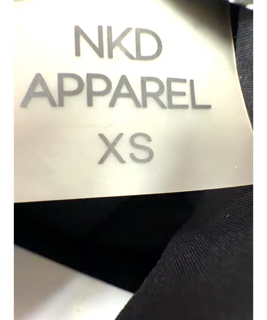 NKD Apparel Black Colour, size UK XS — care label