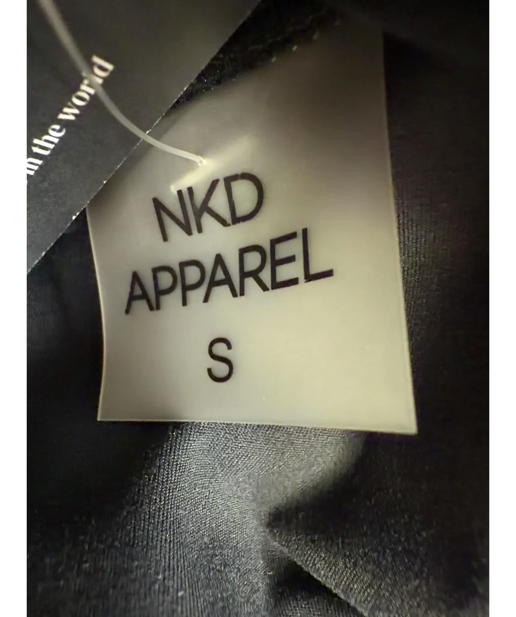 NKD Apparel Black Colour, size UK XS — fabric detail