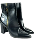 Office Black pointed-toe block-heel ankle boots, size UK 7 EU 40 👠 — front
