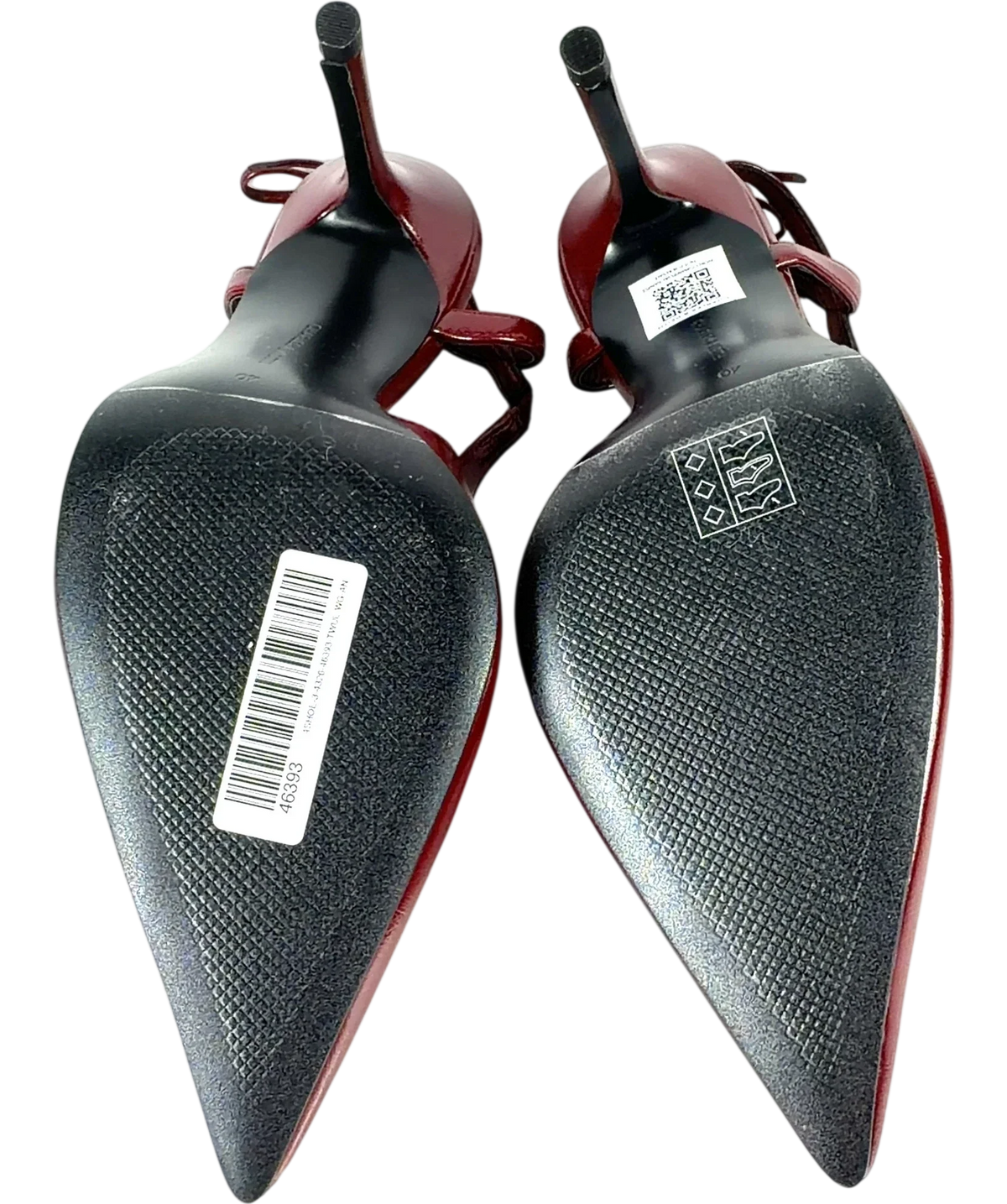 Charles & Keith burgundy Back-Bow Slingback Pumps, size UK 7 EU 40 👠 — view 8