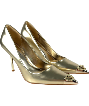 Kurt Geiger Metallic Heart High Heels UK 7