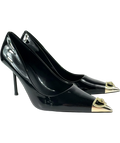 Kurt Geiger Black Regent Court Heel, size UK 7 EU 40 👠 — front