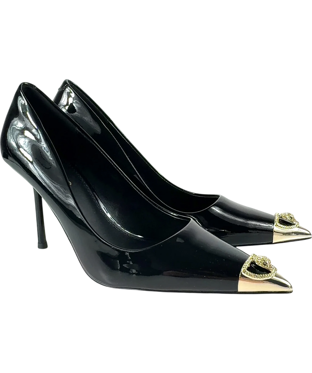 Kurt Geiger Black Regent Court Heel, size UK 7 EU 40 👠 — front