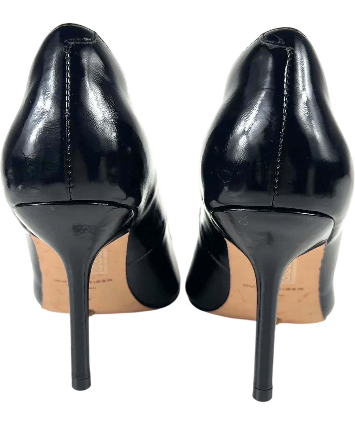 Kurt Geiger Black black patent court heels, size UK 7 EU 40 👠 — back