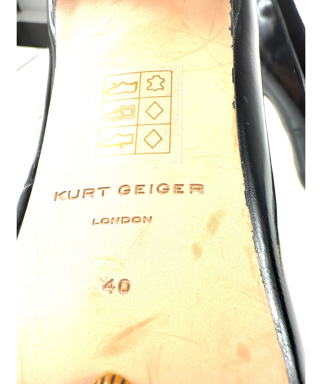 Kurt Geiger Black black patent court heels, size UK 7 EU 40 👠 — additional view