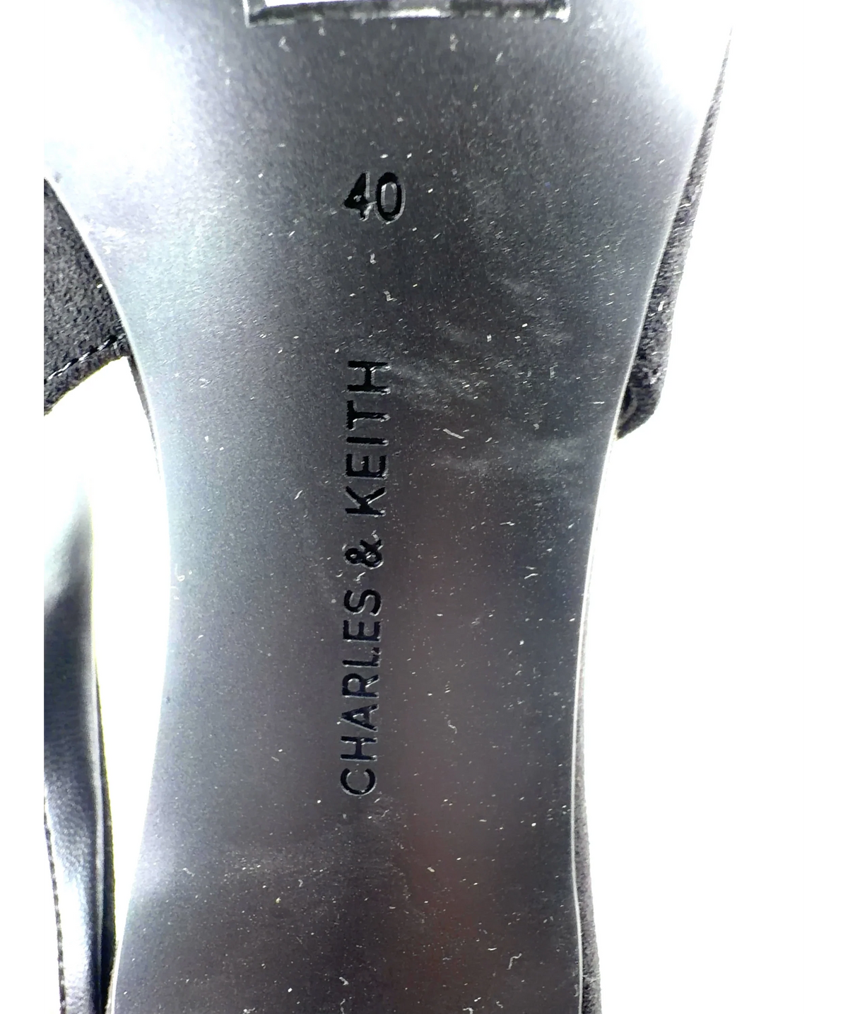 Charles & Keith Black Colour, size UK 7 EU 40 👠 — care label