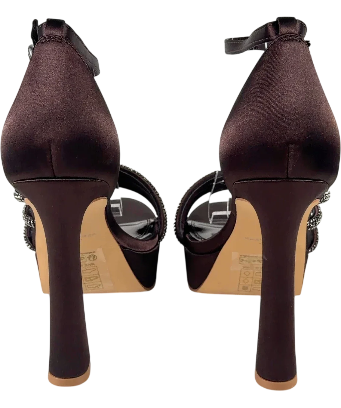 Kurt Geiger dark brown Fleur Platform, size UK 7 EU 40 👠 — back