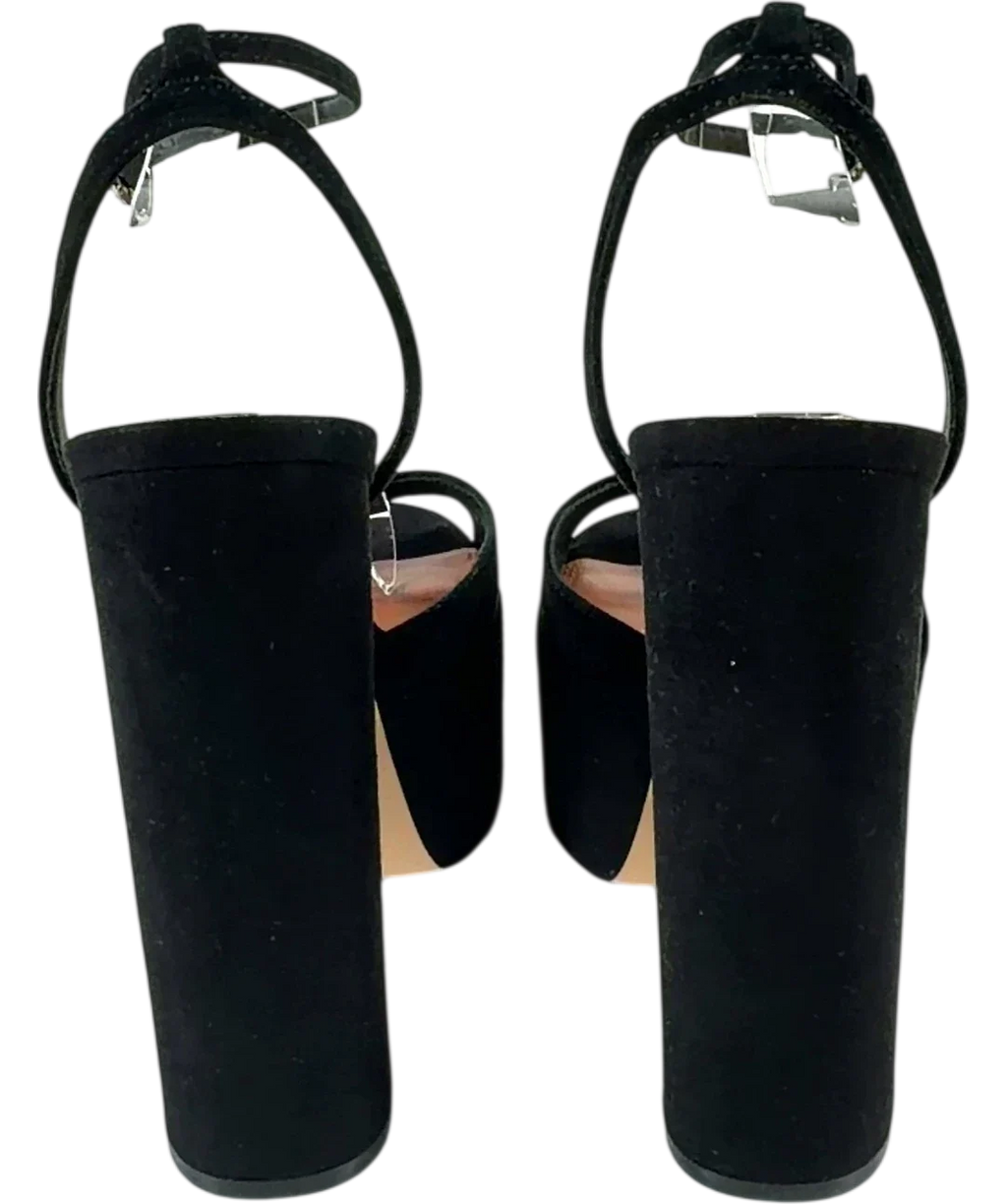 Kurt Geiger Black Belgravia Platform Slingback, size UK 7 EU 40 👠 — back