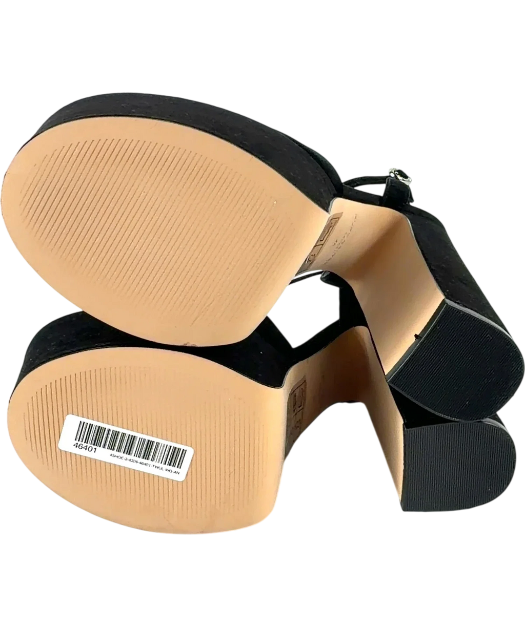 Kurt Geiger Black Belgravia Platform Slingback, size UK 7 EU 40 👠 — view 8