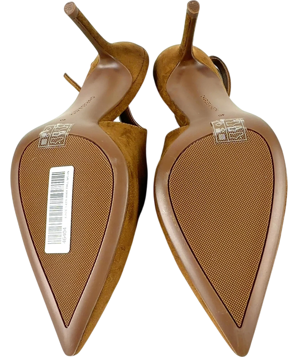 Charles & Keith Brown pointed slingback heels, size UK 7 EU 40 👠 — view 8