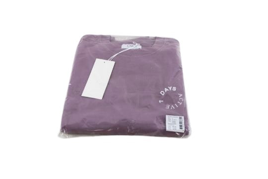 7 Days Active Dusty Lilac 100% Organic Soft Cotton Monday Sweatshirt BNWT UK S