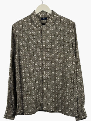 LEWIS JAMES Verona Jacquard Viscose Shirt t UK M