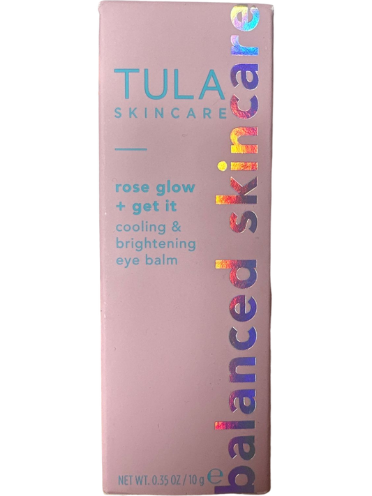 TULA Skincare Rose Glow Cooling Brightening Eye Balm .35 Oz.