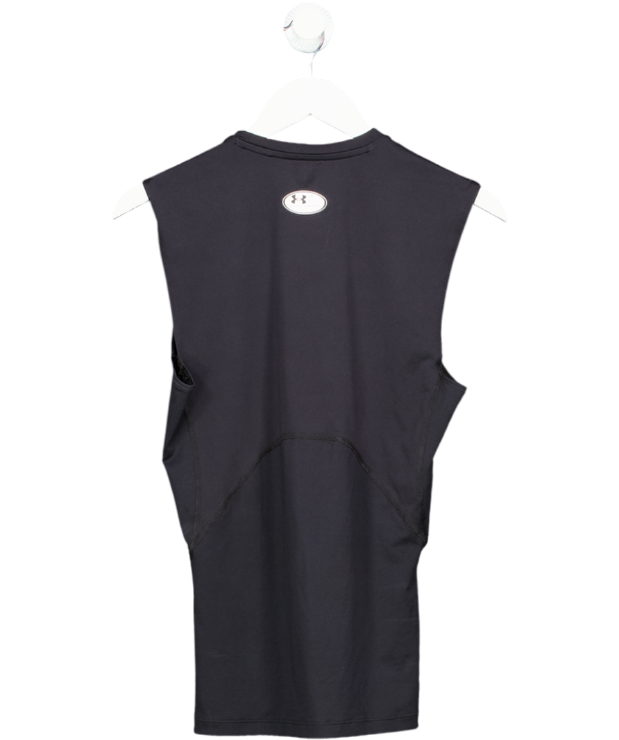 Under Armour Black Heatgear Compression Sleeveless Top UK M