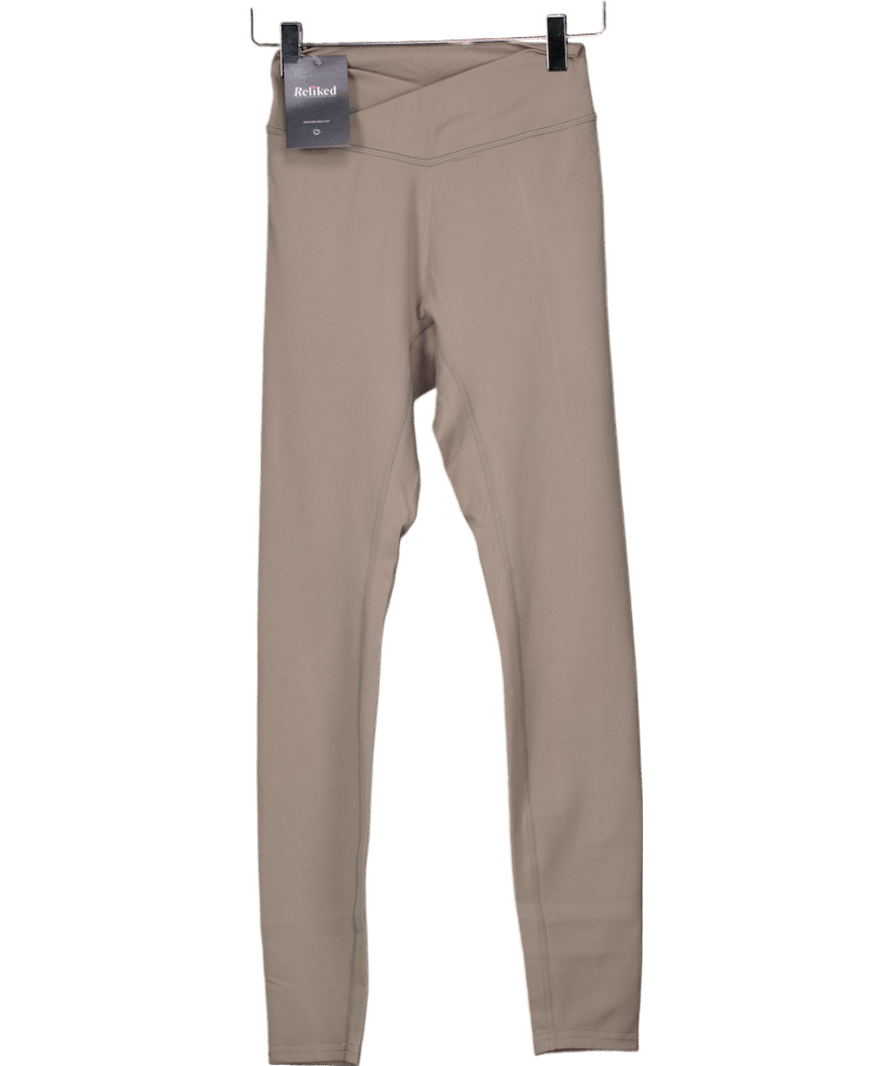 437 Beige The V Legging UK XS - Reliked